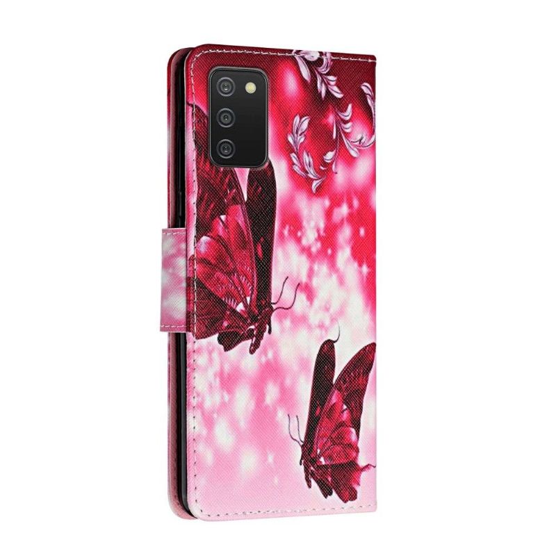 Housse Samsung Galaxy A03s Papillons Volants