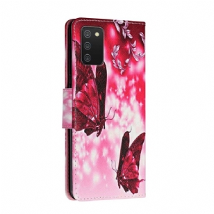 Housse Samsung Galaxy A03s Papillons Volants