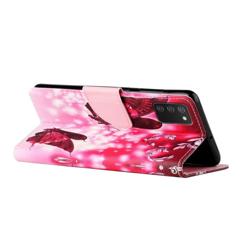 Housse Samsung Galaxy A03s Papillons Volants