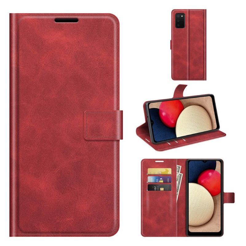 Samsung Galaxy A03s - Housse portefeuille style cuir