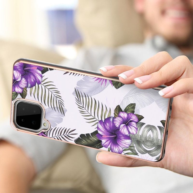 Coque Samsung Galaxy A22 4G Fleurs Exotiques