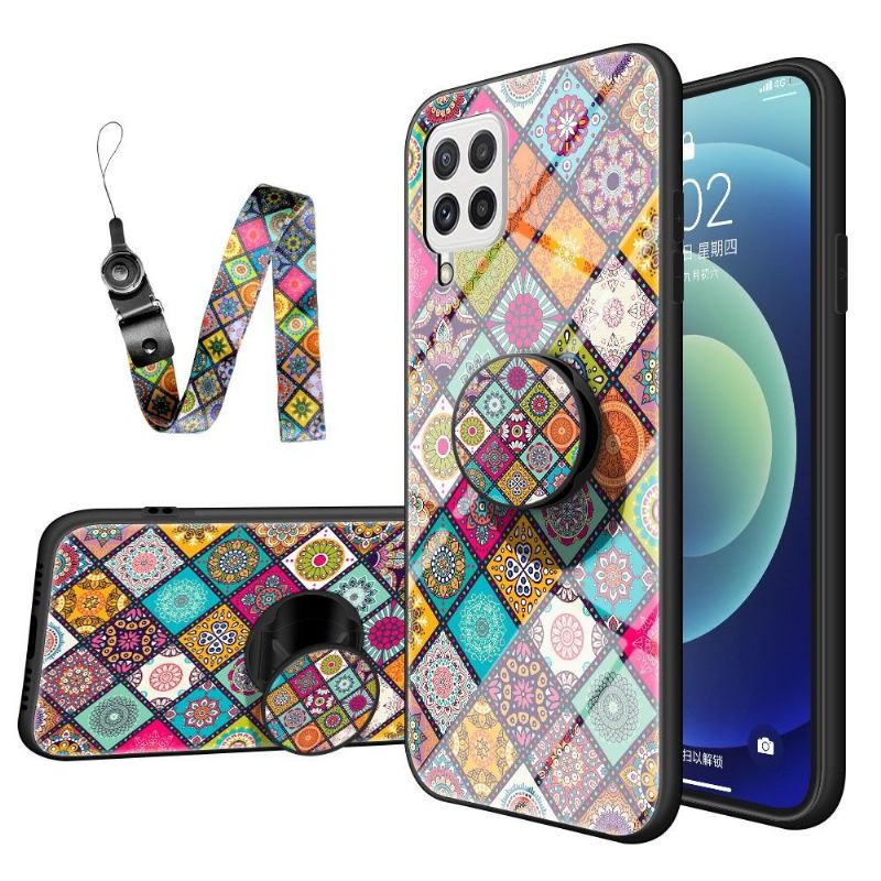 Coque Samsung Galaxy A22 4G Kaleidoscope Mandala avec support