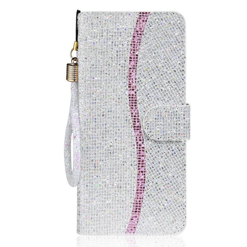 Housse Samsung Galaxy A22 4G Glitter Porte Cartes