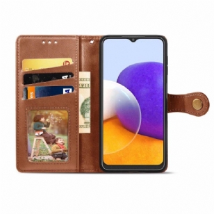 Housse Samsung Galaxy A22 4G Indila Simili Cuir Porte Cartes