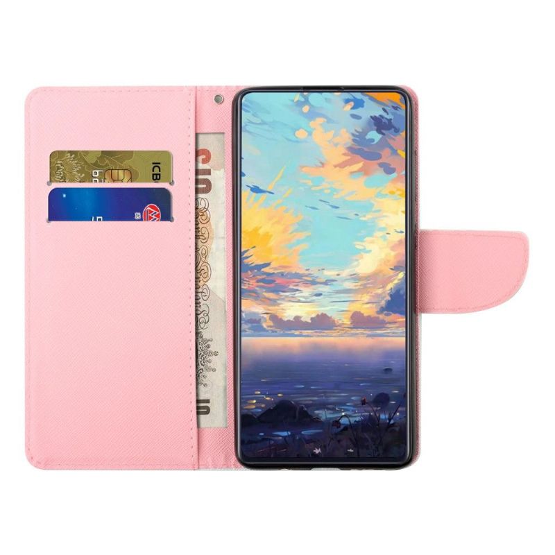 Housse Samsung Galaxy A22 4G motifs coeurs