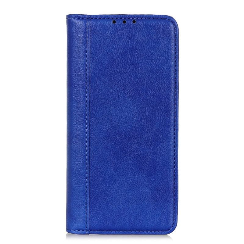 Flip Cover OnePlus 10T 5G Version Colorée Cuir Fendu