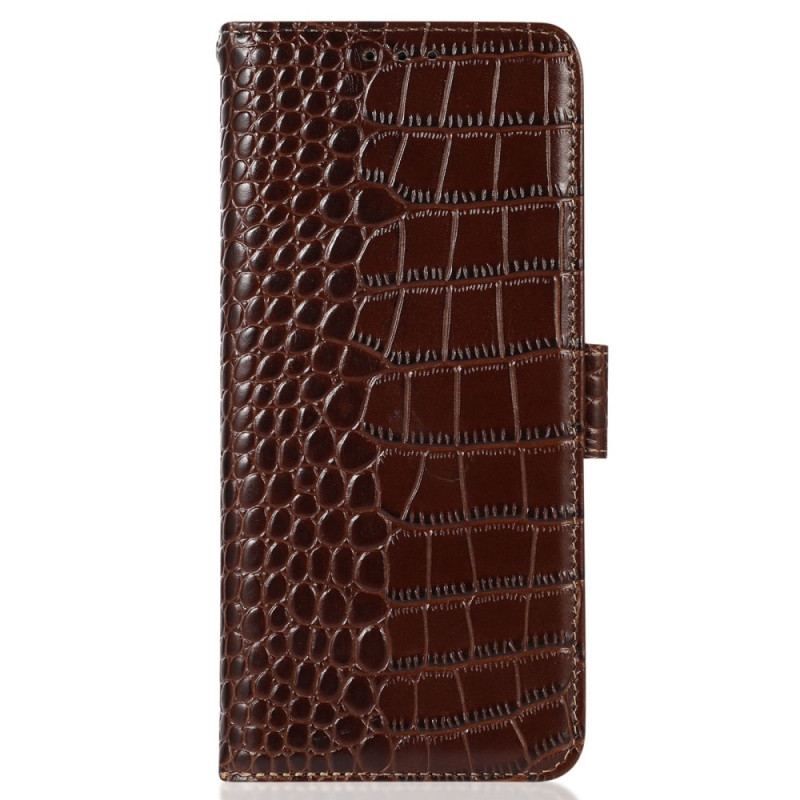 Housse OnePlus 10T 5G Style Crocodile RFID