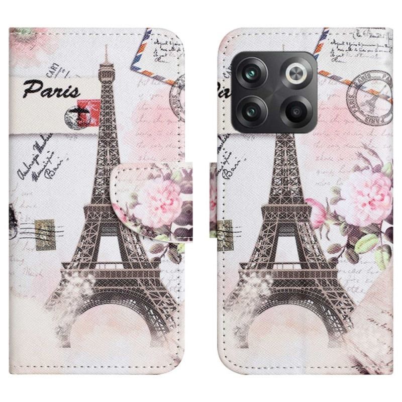 Housse OnePlus 10T 5G Tour Eiffel Vintage