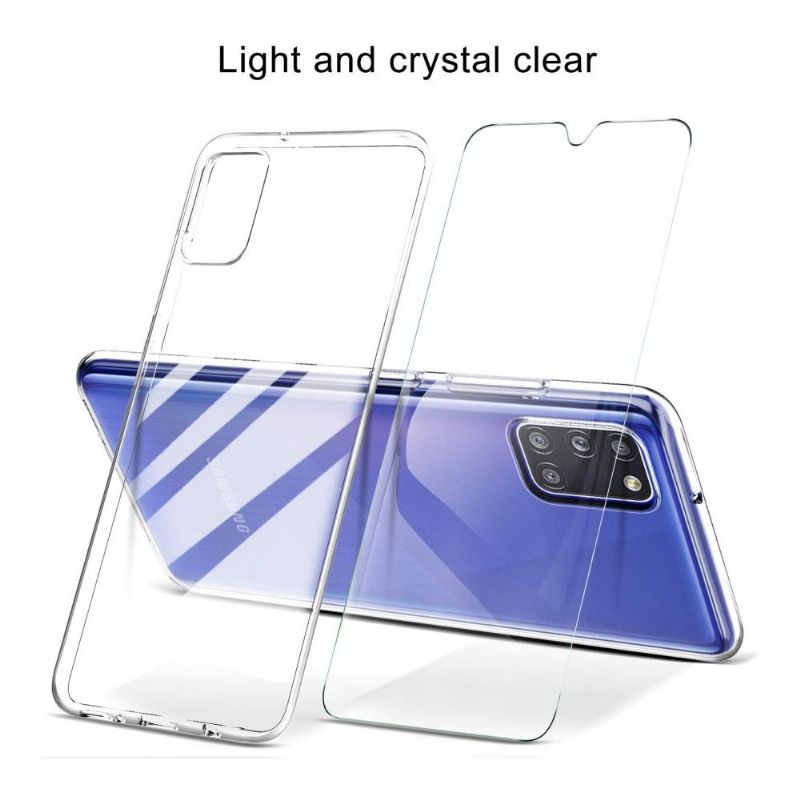 Coque + film protecteur en verre trempé pour Samsung Galaxy A31