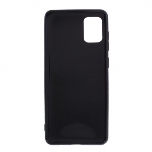 Coque Samsung Galaxy A31 aspect fibre de carbone