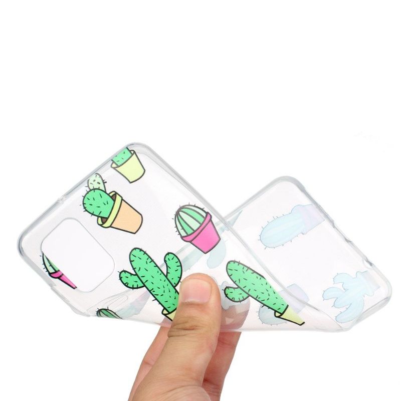 Coque Samsung Galaxy A31 transparente cactus