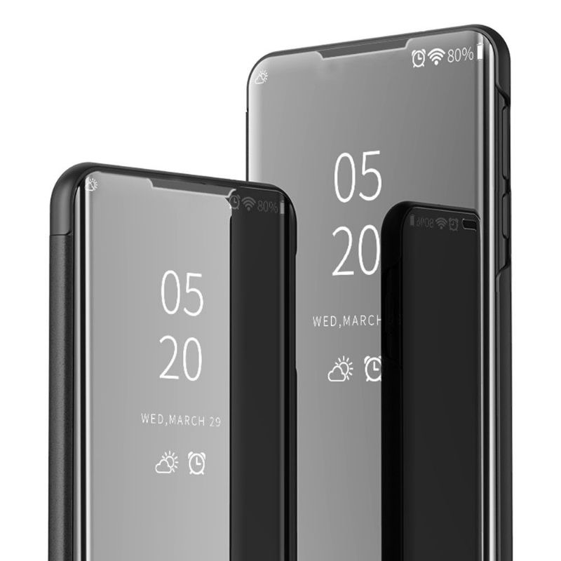 Coque Oppo Find X3 / X3 Pro avec rabat effet miroir