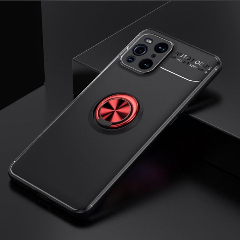 Coque Oppo Find X3 Pro silicone avec support rotatif