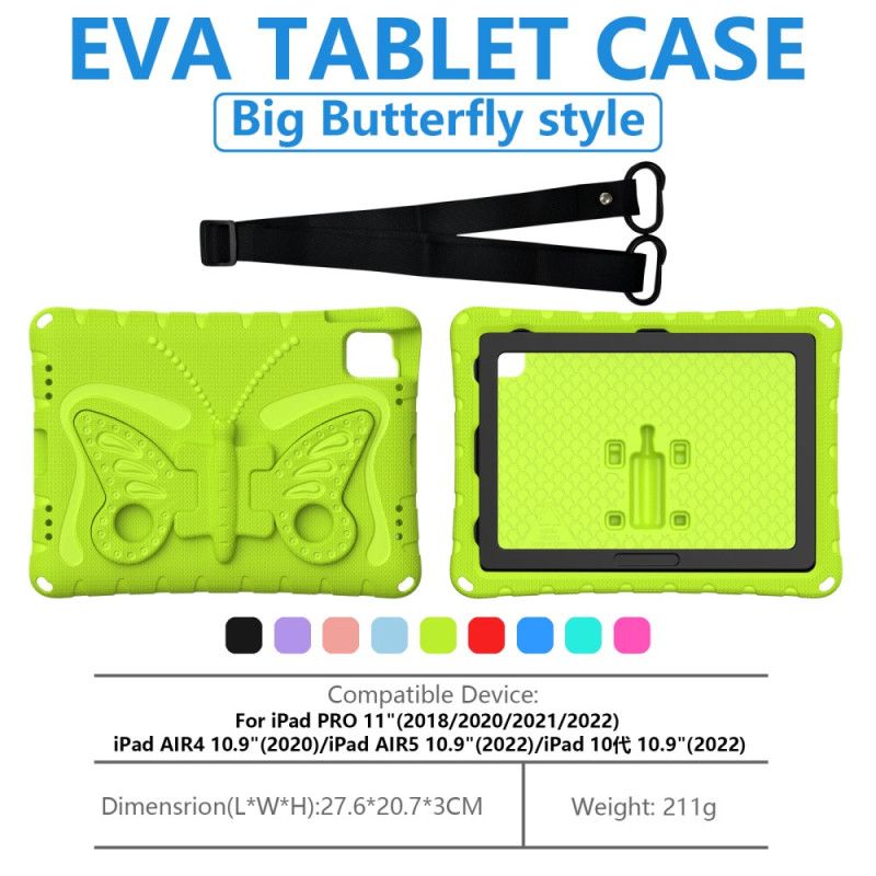 Coque iPad Air 13 (2024) / Pro 13 (2024) / Pro 12.9 pouces Papillons