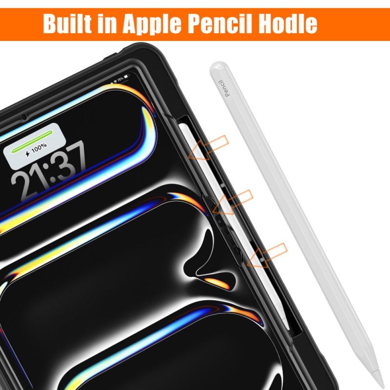 Coque iPad Pro 13 (2024) Support Rotatif et Porte-Stylet