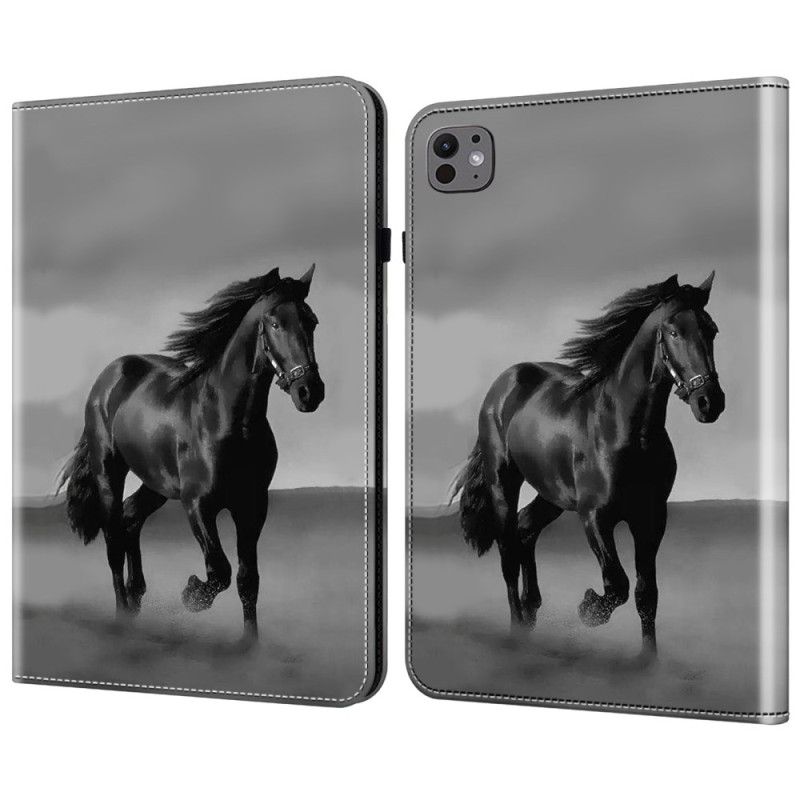 Étui iPad Pro 13 (2024) Cheval Noir