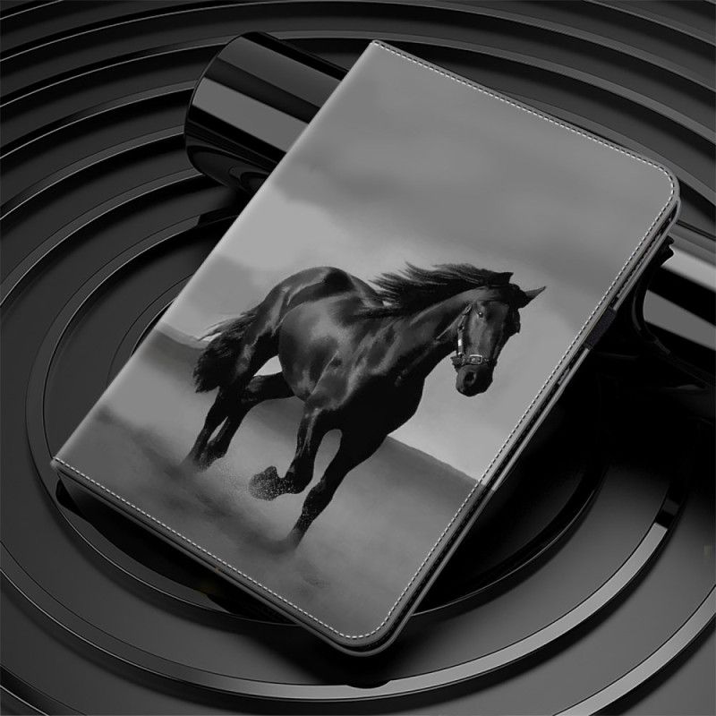 Étui iPad Pro 13 (2024) Cheval Noir