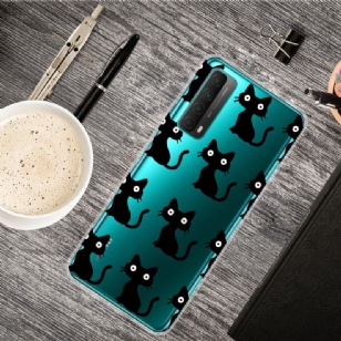 Coque Huawei P Smart 2021 chats noirs