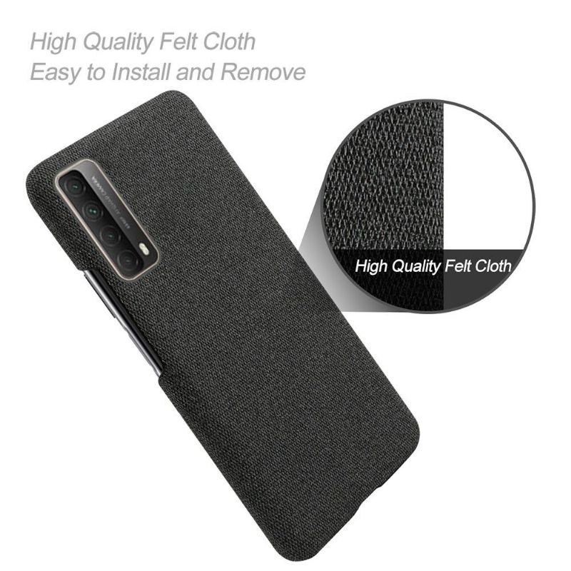 Coque Huawei P Smart 2021 revêtement tissu