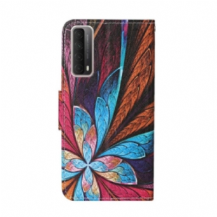 Housse Huawei P Smart 2021 Feuilles Colorées