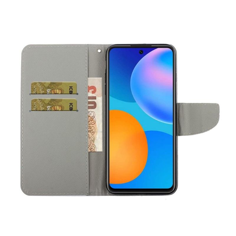 Housse Huawei P Smart 2021 Feuilles Colorées