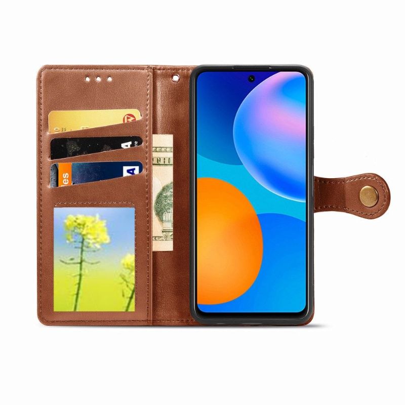 Housse Huawei P Smart 2021 Indila Simili Cuir Porte Cartes