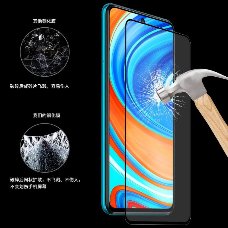 Films Xiaomi Redmi Note 9 Pro en verre trempé (2 pièces)