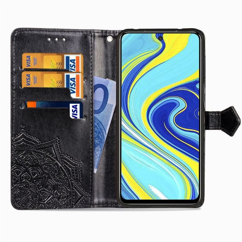 Housse Xiaomi Redmi Note 9 Pro / Redmi Note 9S Mandala Porte Cartes