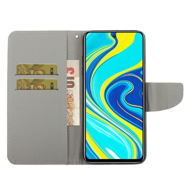 Housse Xiaomi Redmi Note 9 Pro Coeur Fleuri