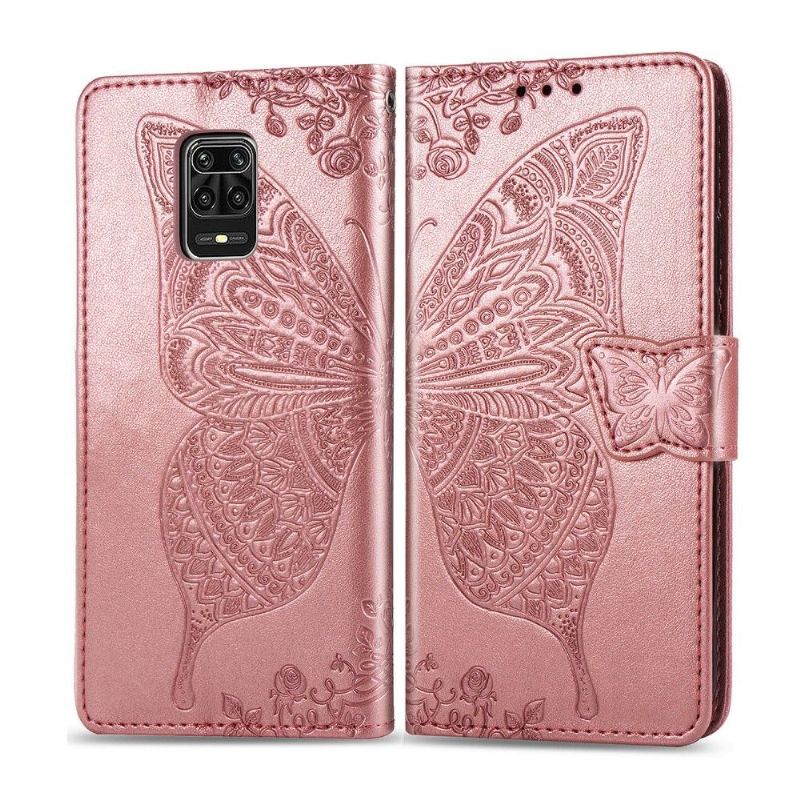 Housse Xiaomi Redmi Note 9S / Redmi Note 9 Pro Papillon Relief