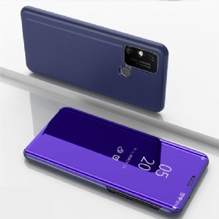 Coque Huawei Y6p avec rabat effet miroir