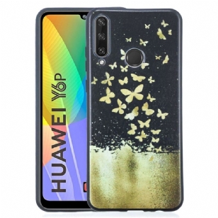 Coque Huawei Y6p papillons dorés