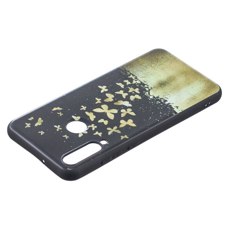 Coque Huawei Y6p papillons dorés