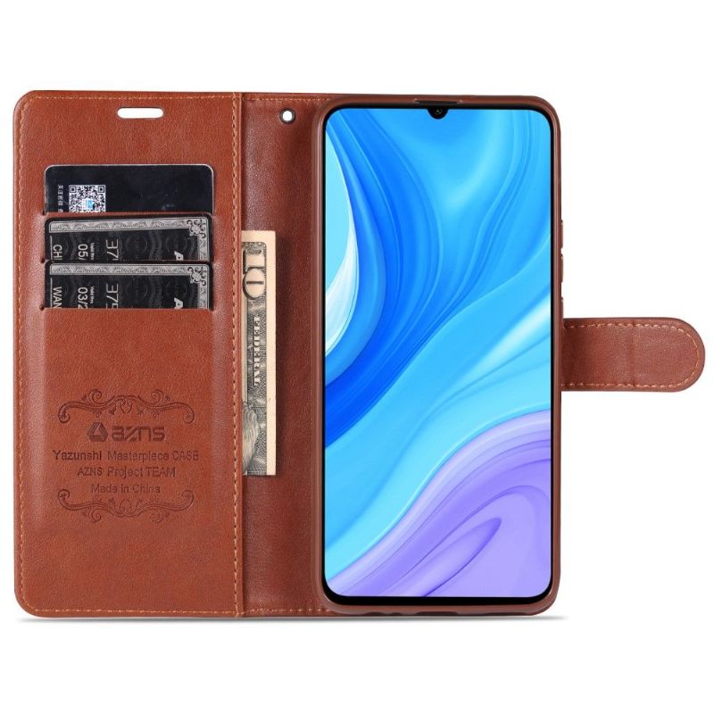 Housse Huawei Y6p AZNS Retro Effet Cuir