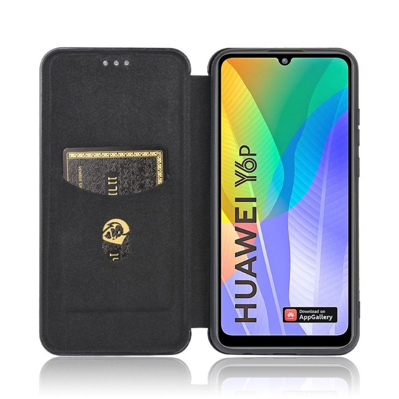 Housse Huawei Y6p Effet Fibre de Carbone