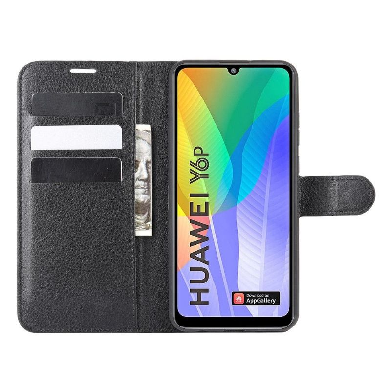 Housse Huawei Y6p portefeuille style cuir