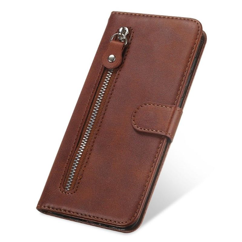 Housse Huawei Y6p Zipper Pocket Fonction Support