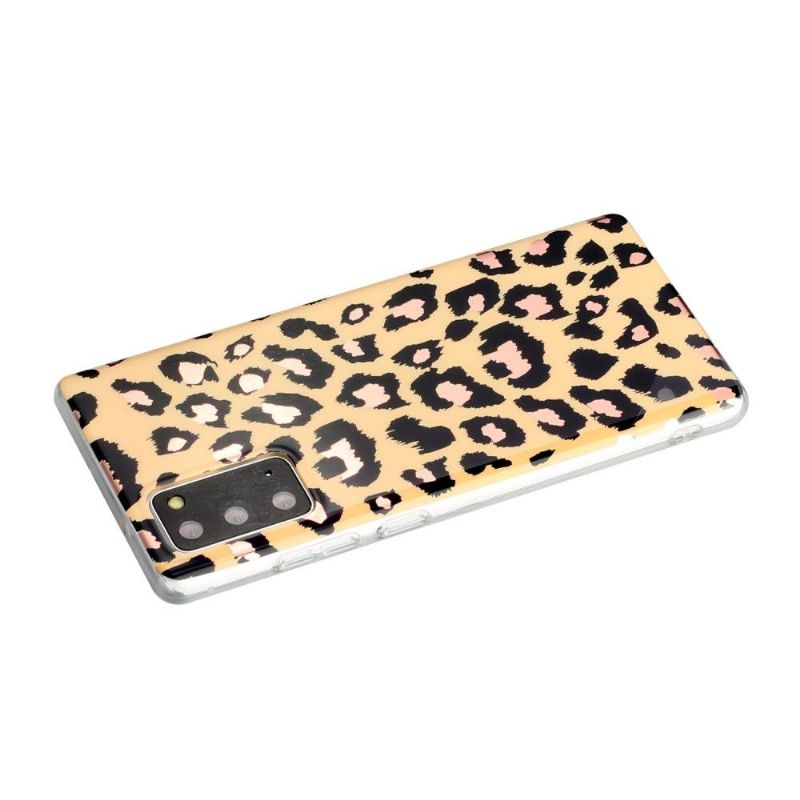 Coque Samsung Galaxy Note 20 Flexible Léopard