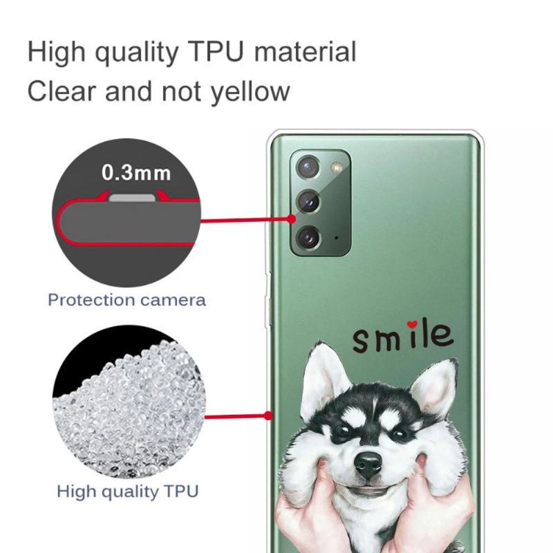 Coque Samsung Galaxy Note 20 Smile Chien