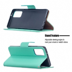 Étui folio effet cuir grainé pour Samsung Galaxy Note 20 - Vert