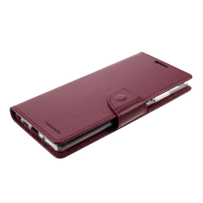 Housse Samsung Galaxy Note 20 Bravo Series imitation cuir - Vin rouge