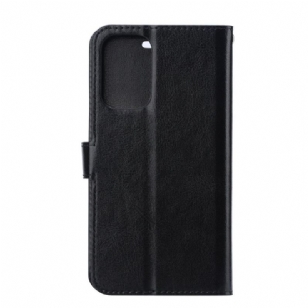 Housse Samsung Galaxy Note 20 Effet Cuir Porte Cartes Support - Noir