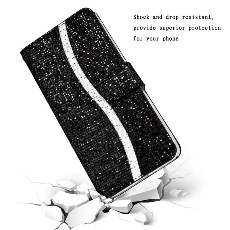 Housse Samsung Galaxy Note 20 Glitter Porte Cartes