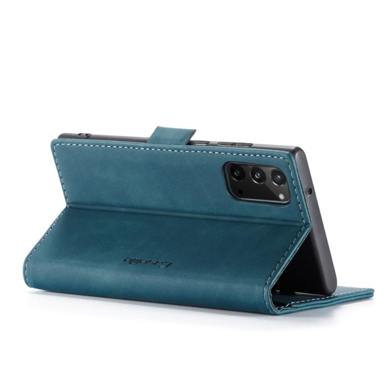 Housse Samsung Galaxy Note 20 Golias effet cuir - Vert