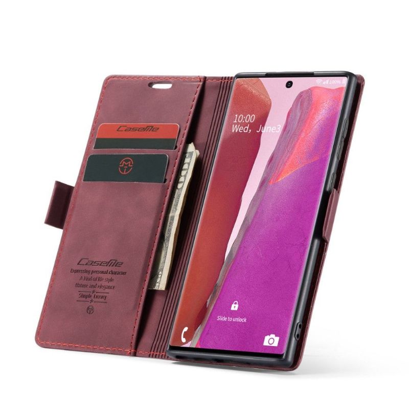 Housse Samsung Galaxy Note 20 Golias effet cuir - Vin Rouge