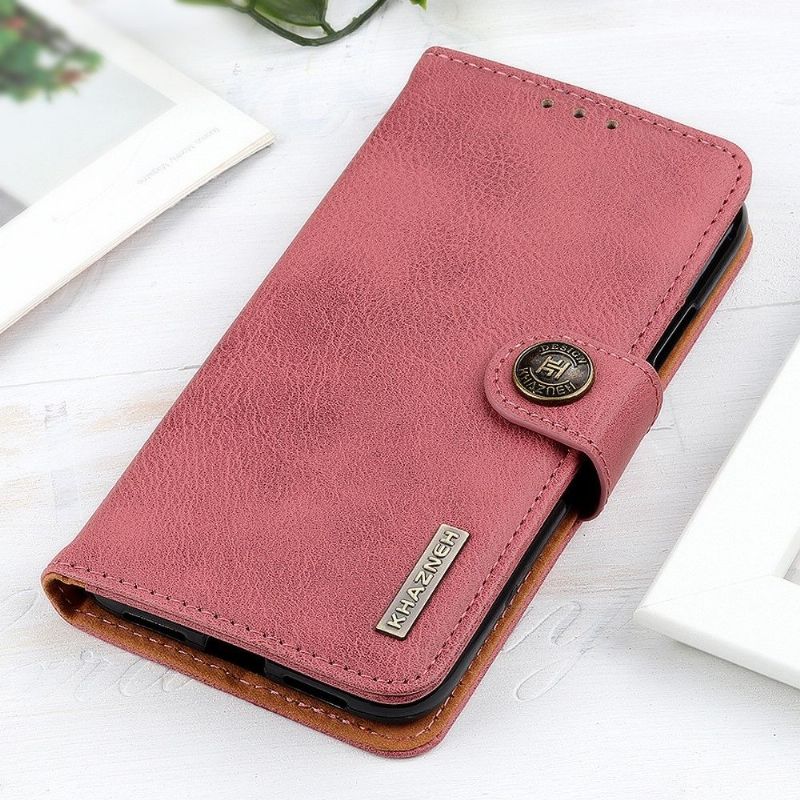 Housse Samsung Galaxy Note 20 KHAZNEH Effet Cuir Porte Cartes - Rose