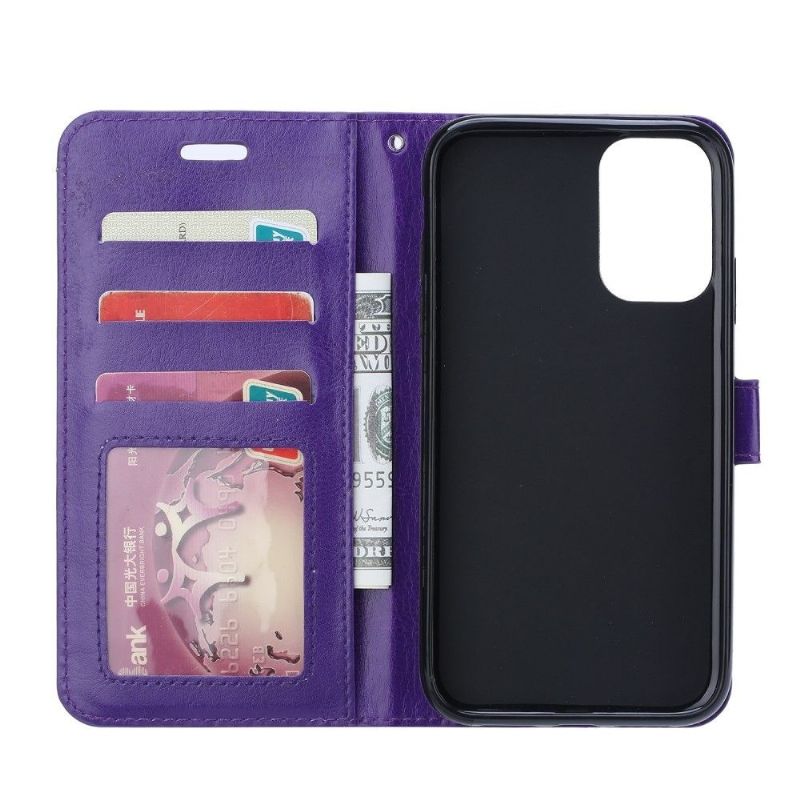 Housse Samsung Galaxy Note 20 Porte Cartes avec support - Violet