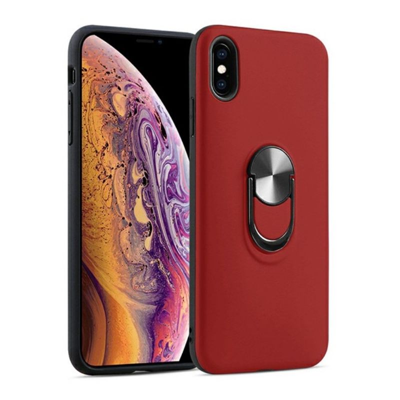 Coque iPhone X / XS effet mat avec support au dos