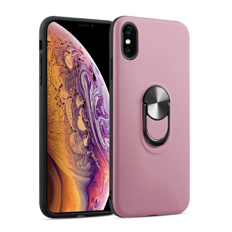 Coque iPhone X / XS effet mat avec support au dos