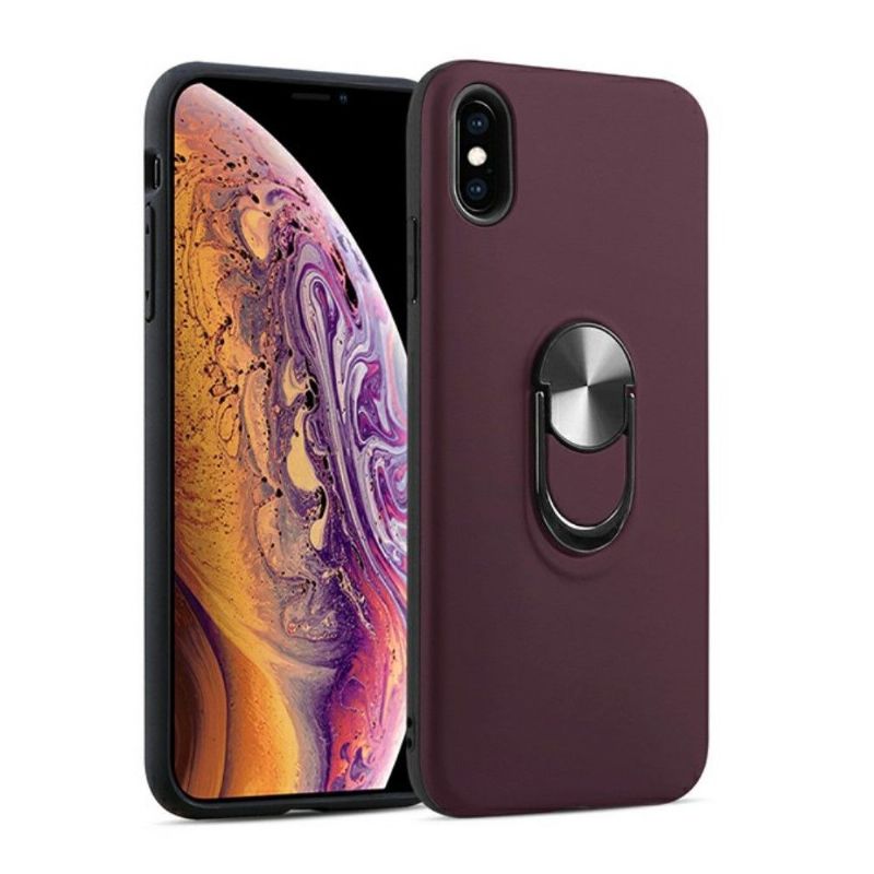 Coque iPhone X / XS effet mat avec support au dos